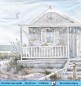 Preview: Strandhaus mit Hängematte - 1 Cocktail Serviette - halbes Motiv